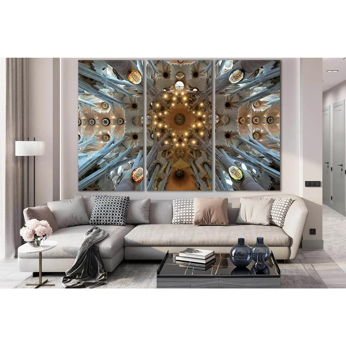 Sagrada Familia Cathedral Architecture №Sl1378 Ready To Hang Canvas Print 5