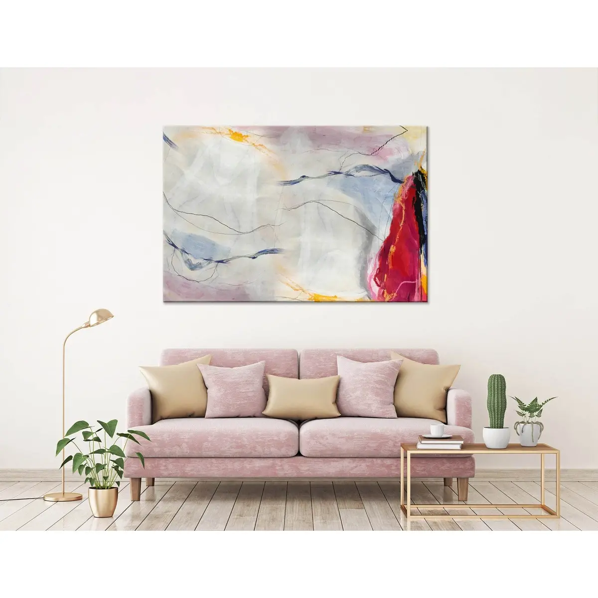 Sail And Seagulls Abstract №04399 Ready To Hang Canvas Print 3