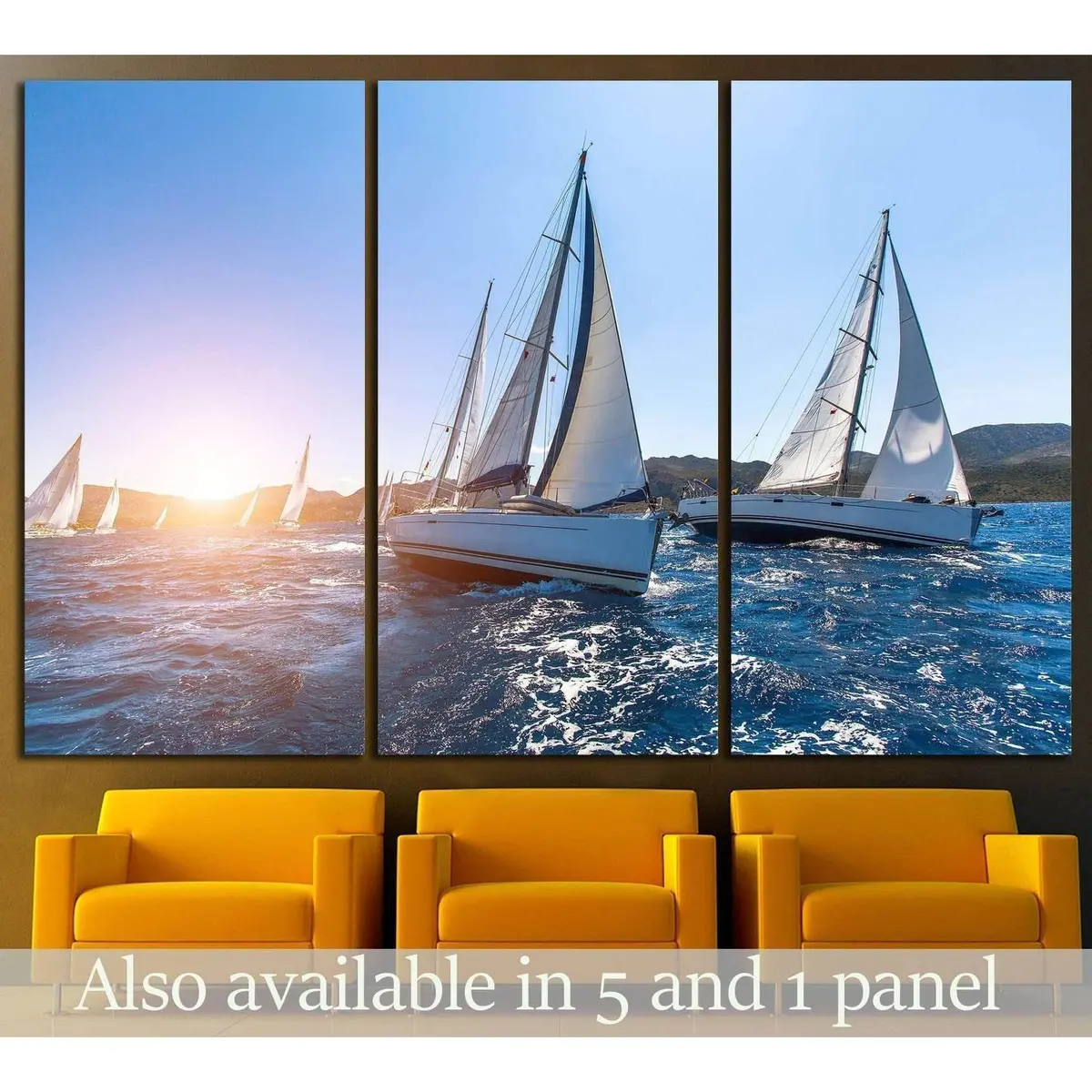 Sailboat №212 Ready To Hang Canvas Print 5