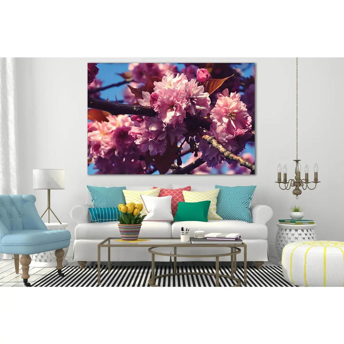 Sakura Flowers №Sl522 Ready To Hang Canvas Print 2