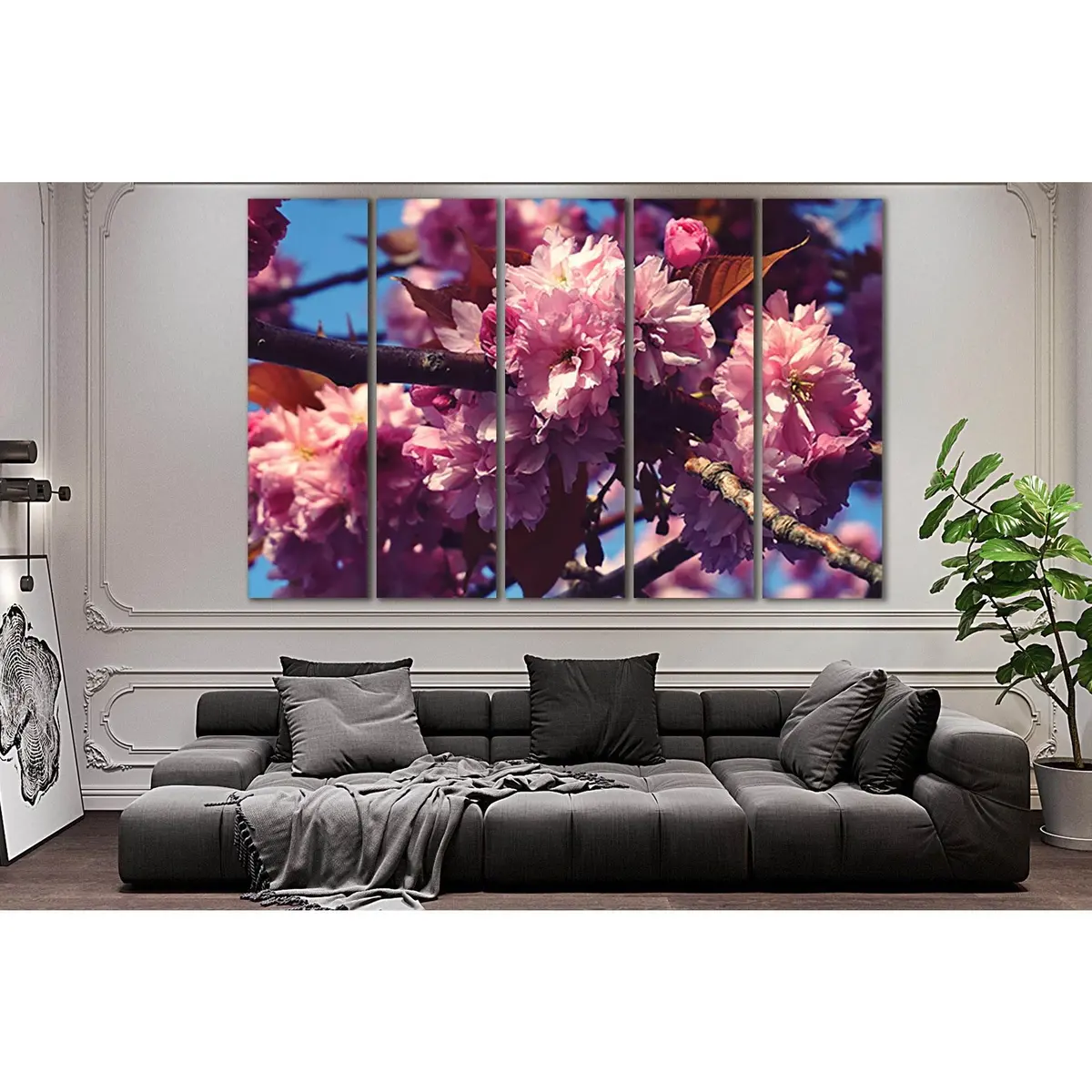 Premium Sakura Blossom Canvas Art – SL522 Ready-to-Hang Wall Decor - Image 3