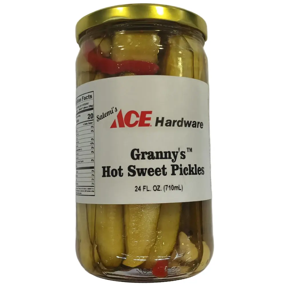 Salemi's Homestyle Hot & Sweet Dill Pickles - 24 Oz. 1