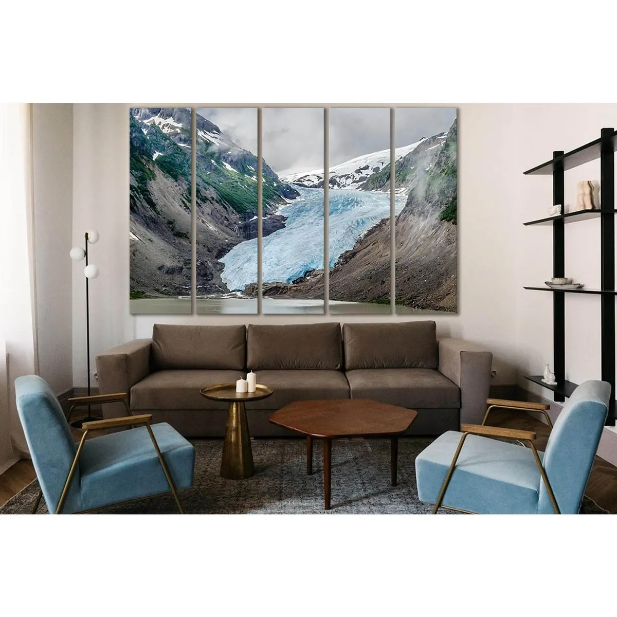 Salmon Glacier Landscape Canvas Art Print – Hyder, Alaska (SL1358) - Image 3