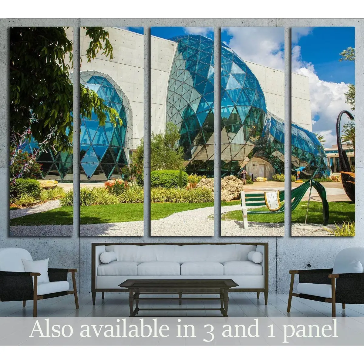 Ready-to-Hang Canvas Art Featuring the Salvador Dali Museum, St. Petersburg, Florida