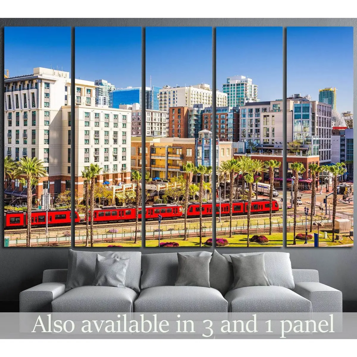 San Diego, CA #1014 Premium Ready-to-Hang Canvas Art Print