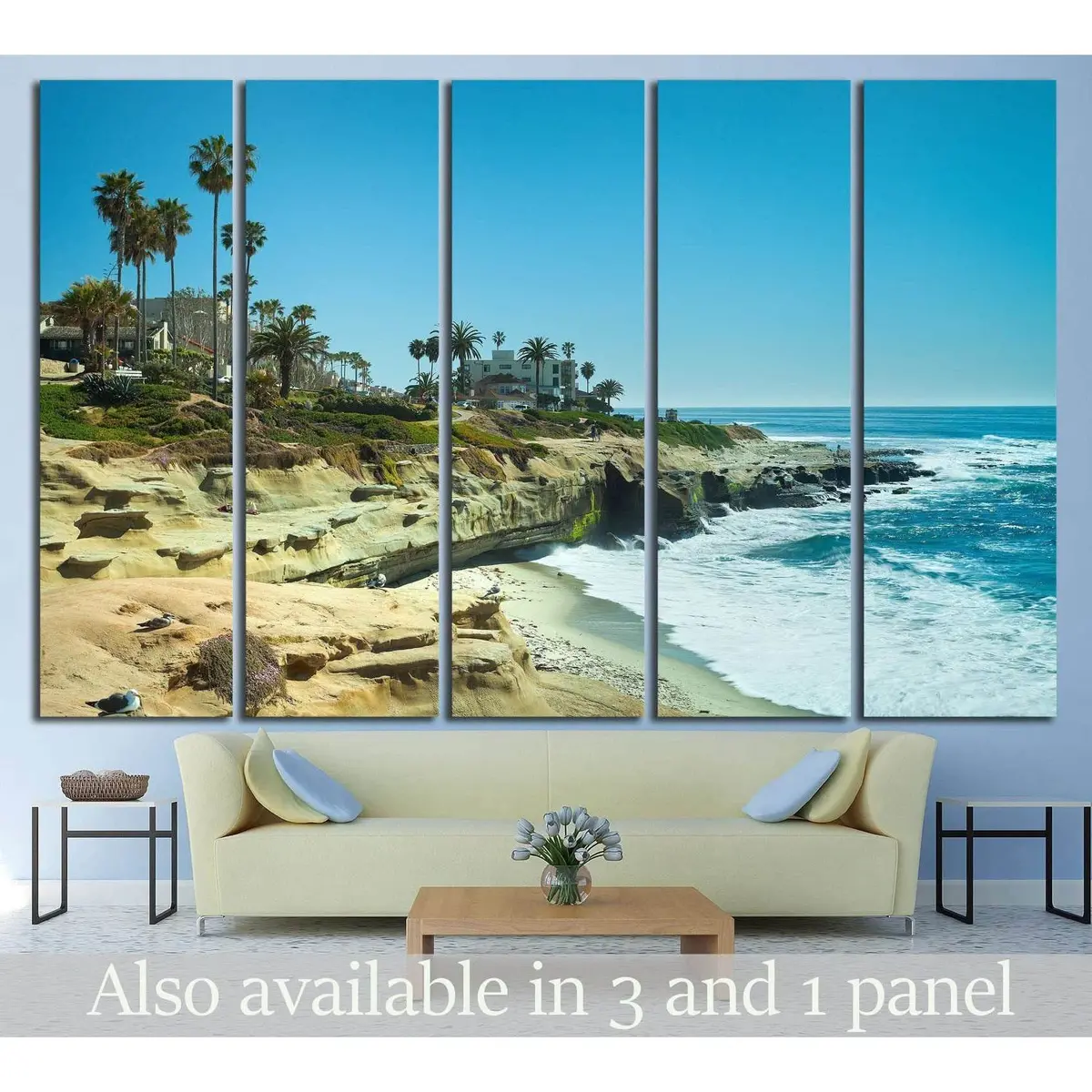 San Diego, CA #1016 Premium Ready-to-Hang Canvas Art Print