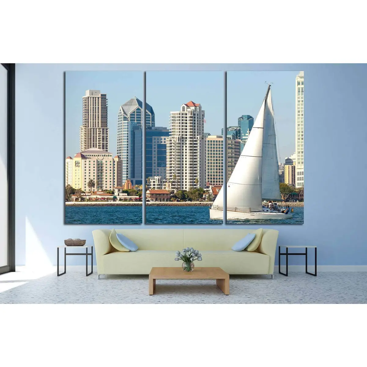 San Diego, California №783 Ready To Hang Canvas Print 2