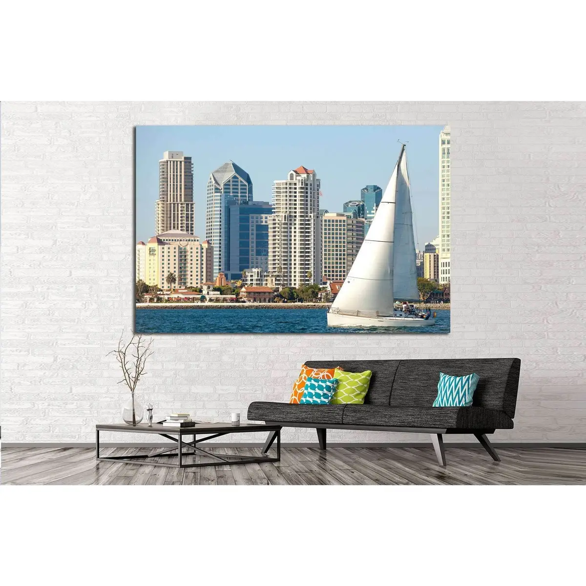 San Diego, California №783 Ready To Hang Canvas Print 3