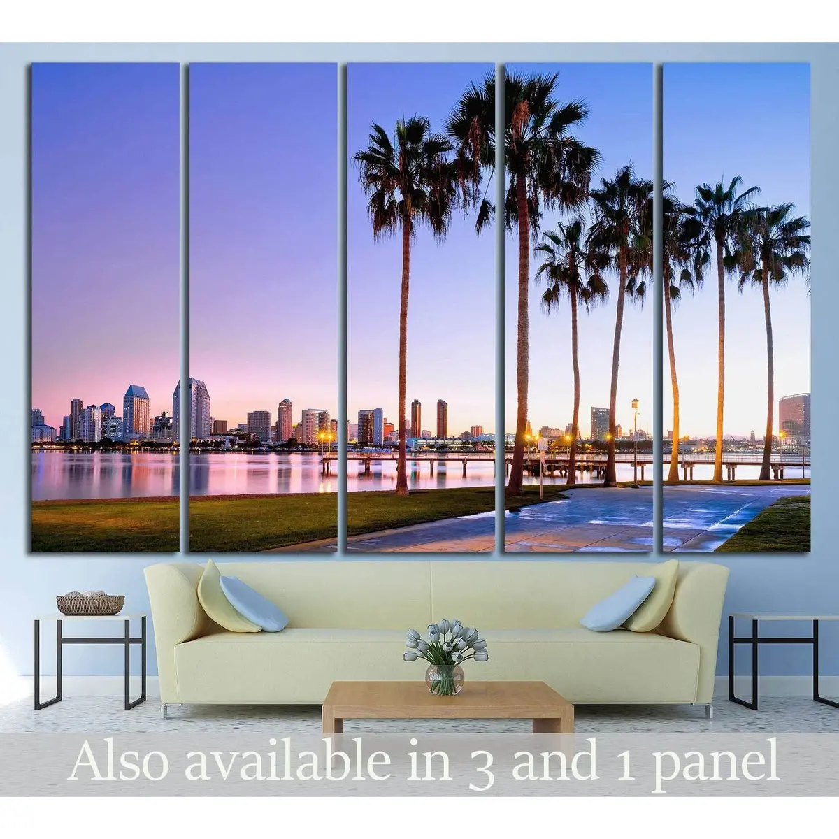 San Diego Canvas Wall Art – Ready-to-Hang Print from California, USA