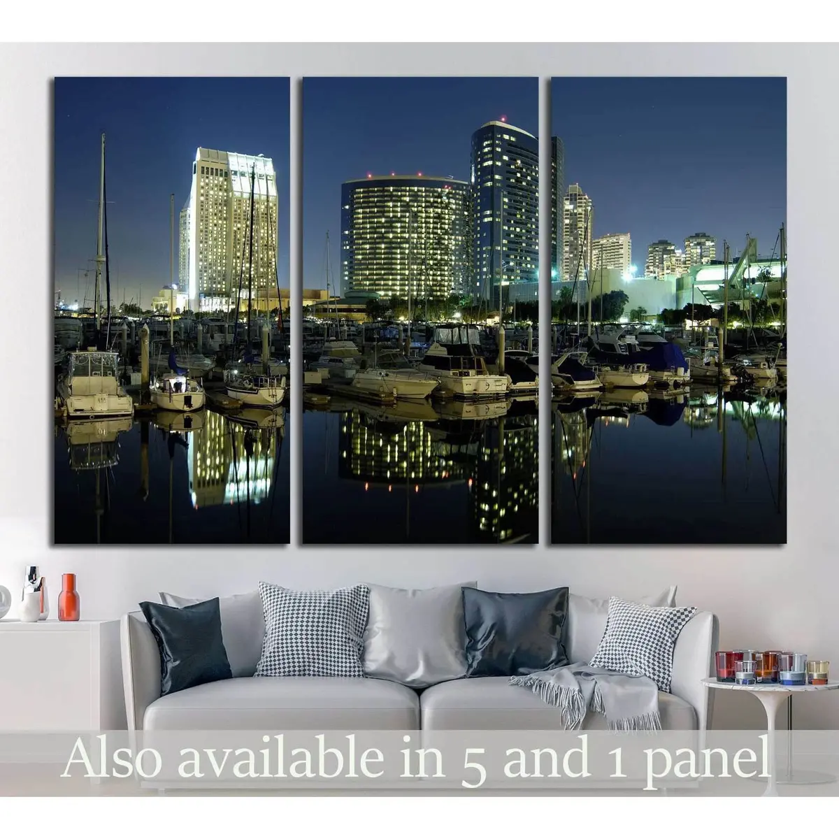 San Diego Downtown Marina №753 Ready To Hang Canvas Print 5