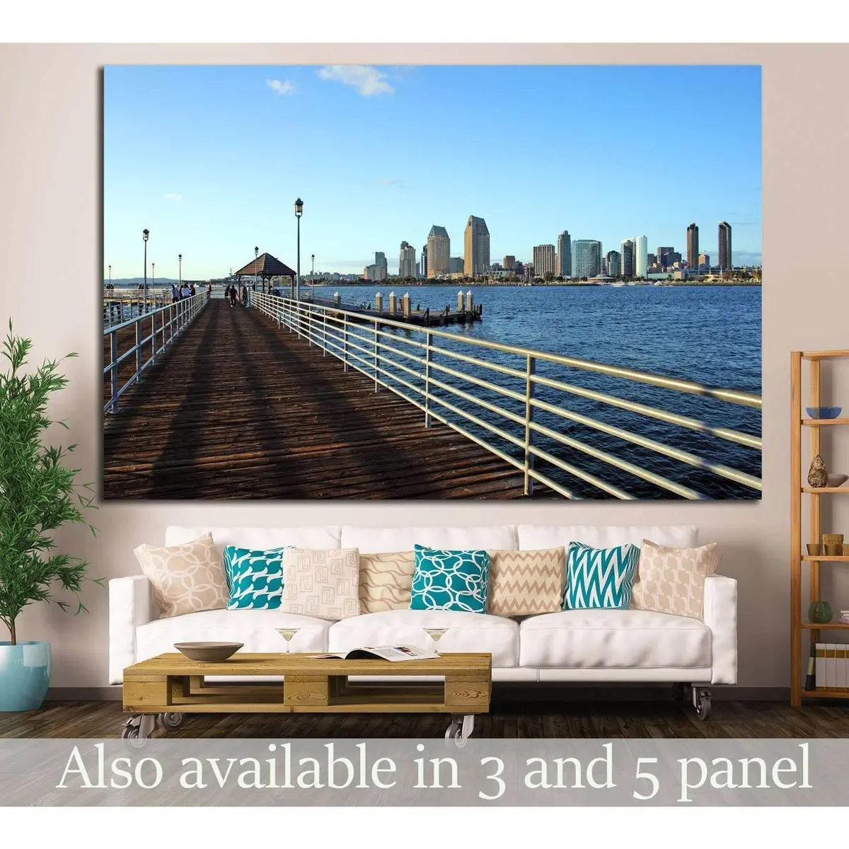 San Diego Waterfront №758 Ready To Hang Canvas Print 1