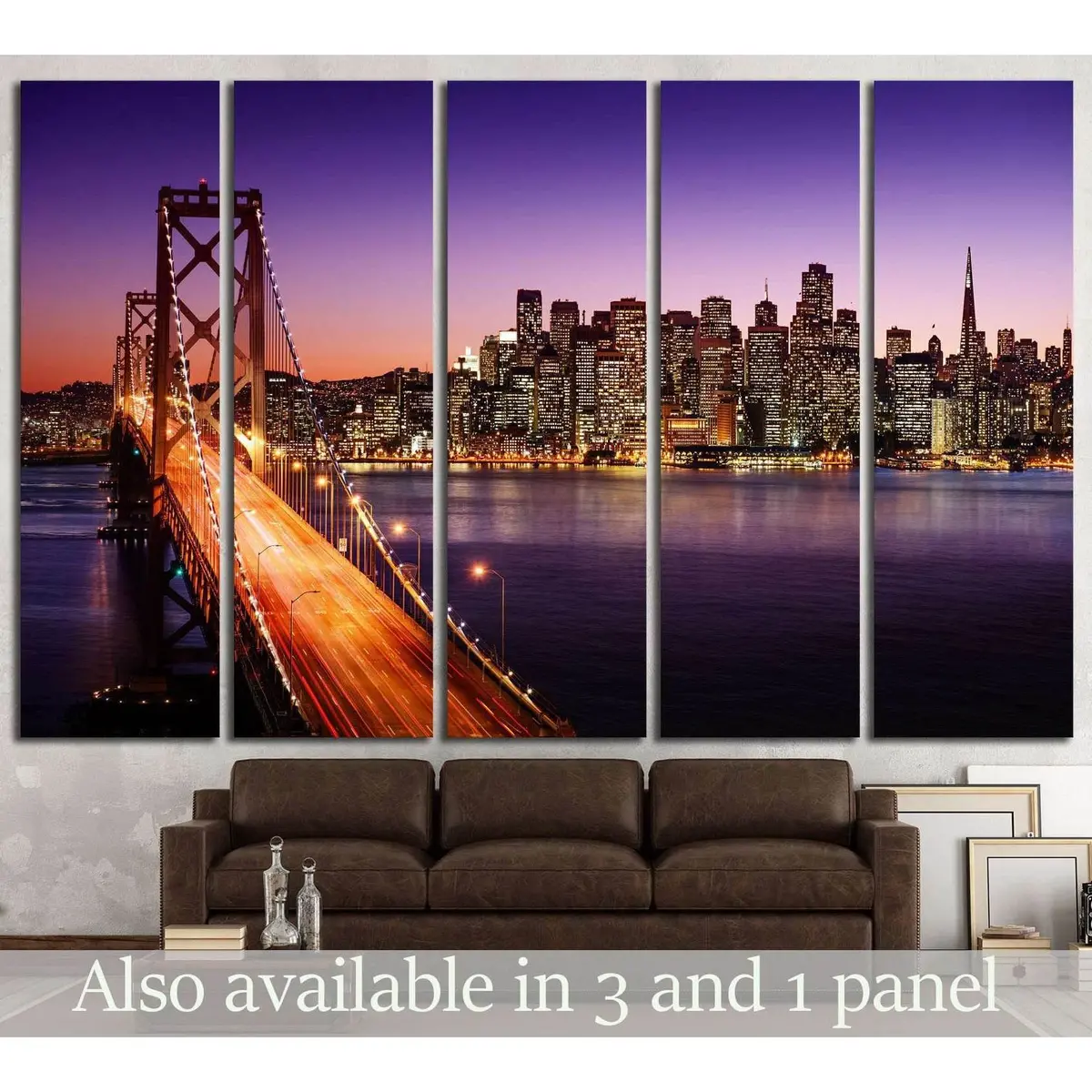 Premium San Francisco Skyline Canvas Art Print #578 – Ready-to-Hang Wall Decor