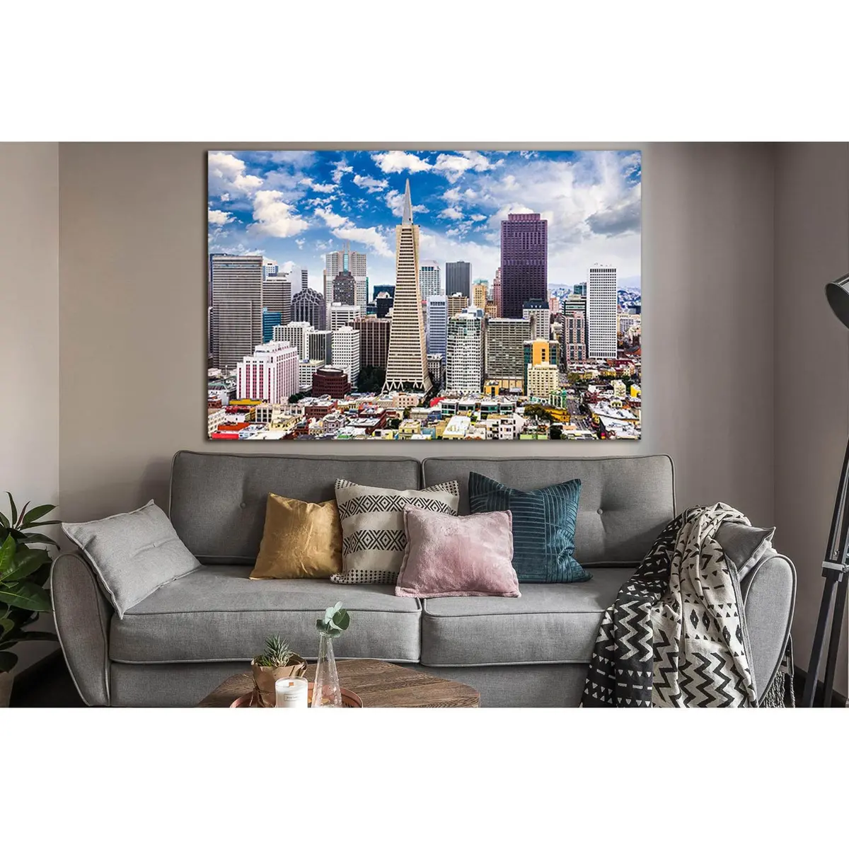 San Francisco Skyline №Sl1458 Ready To Hang Canvas Print 1