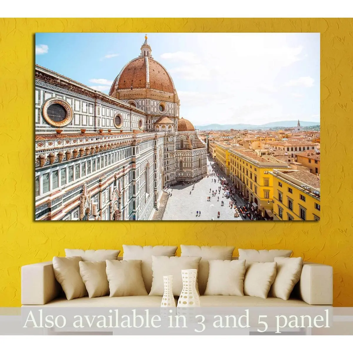 Santa Maria Del Fiore Church, Florence №1237 Ready To Hang Canvas Print 1