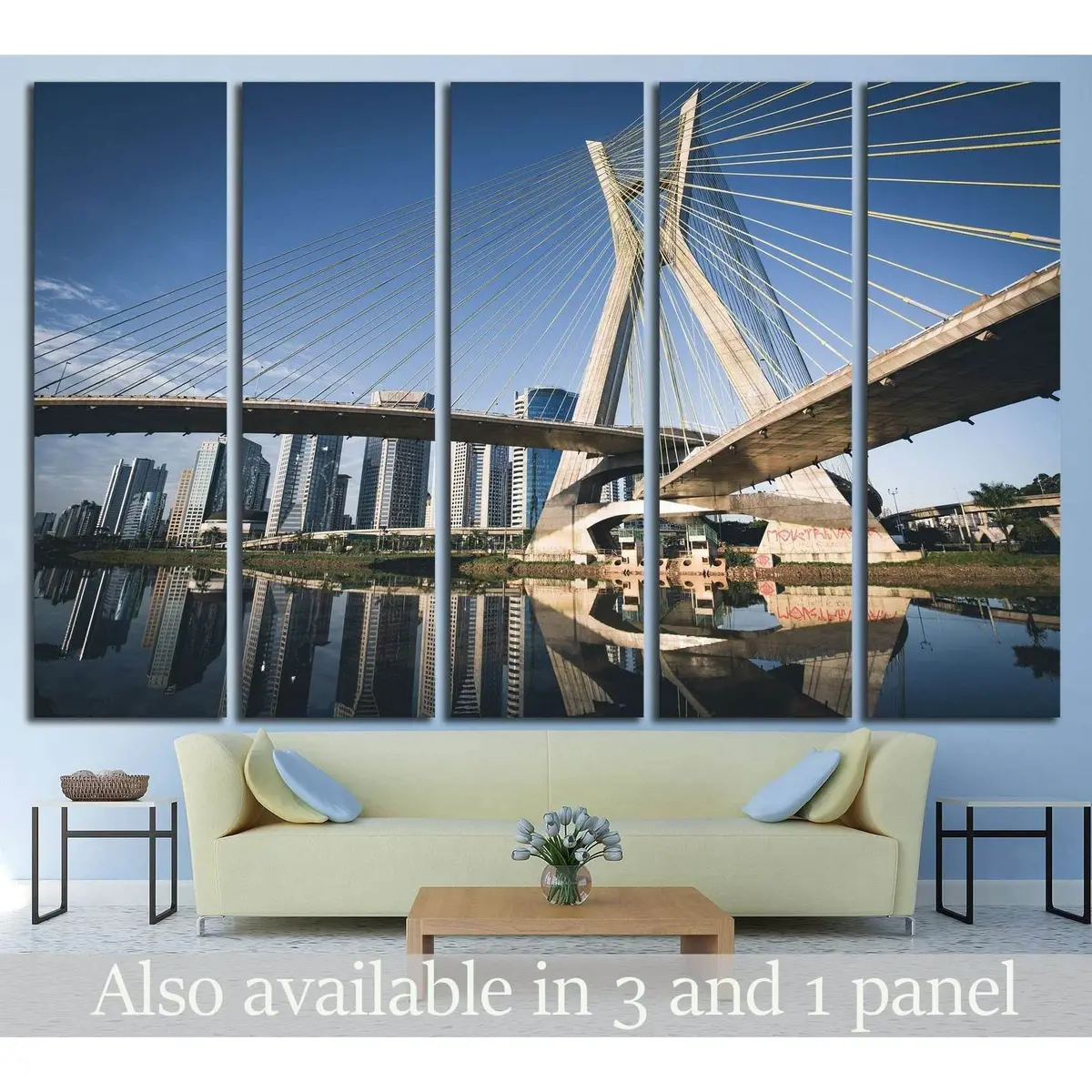 Sao Paulo Landmark, Brazil №1245 Ready To Hang Canvas Print 1