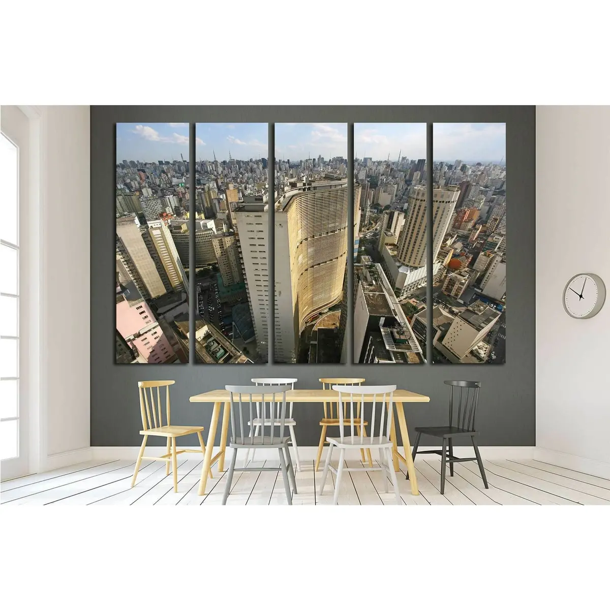 São Paulo Cityscape Canvas Art Print – Ready-to-Hang Wall Decor, Brazil #1514 - Image 3