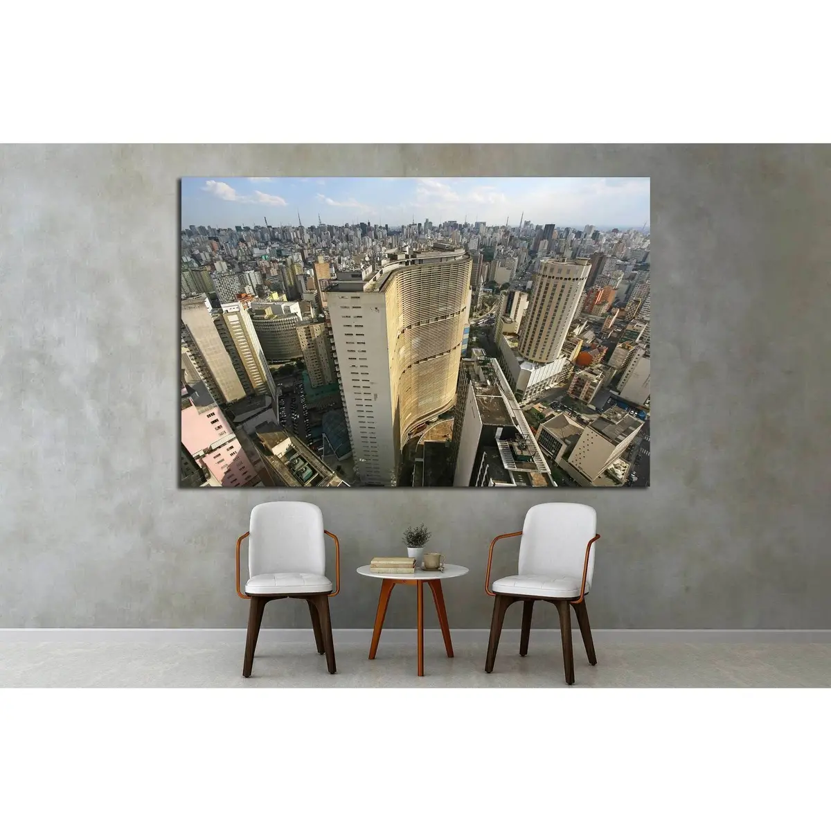 Sao Paulo Skyline, Brazil №1514 Ready To Hang Canvas Print 3