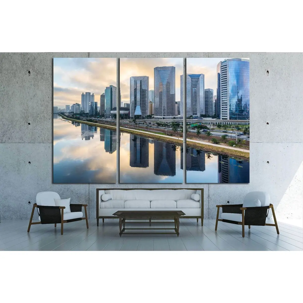 Sao Paulo Skyline - Brazil №1528 Ready To Hang Canvas Print 3