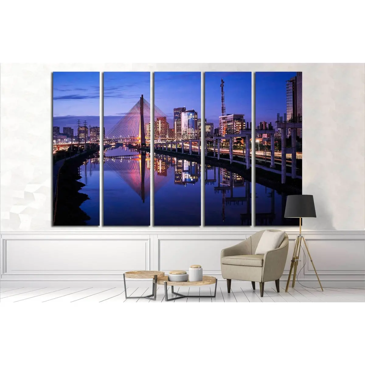 São Paulo Cityscape Canvas Wall Art – Ready-to-Hang Print (Brazil Series #1544) - Image 3