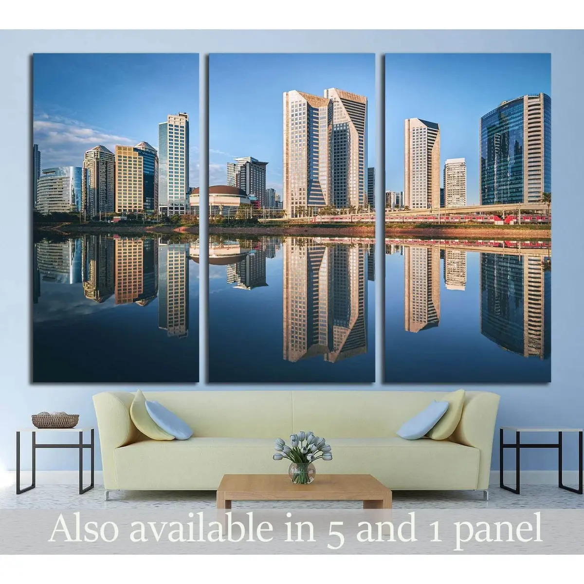 Sao Paulo Skyline, Brazil, South America №1276 Ready To Hang Canvas Print 1