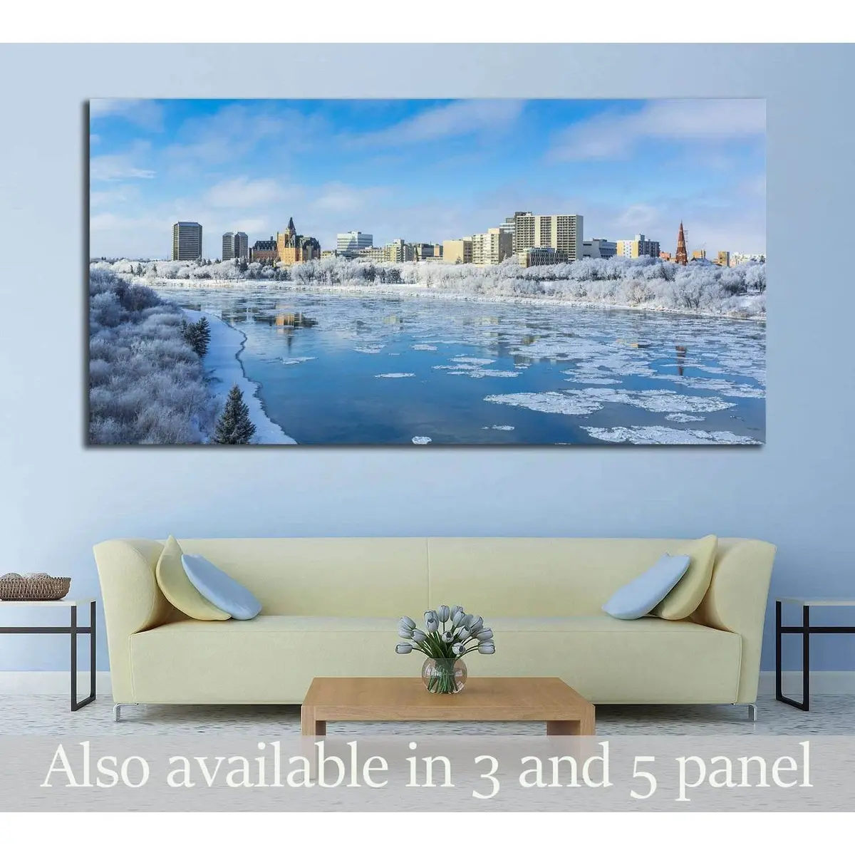 Saskatoon, Canada №2159 Ready To Hang Canvas Print 1