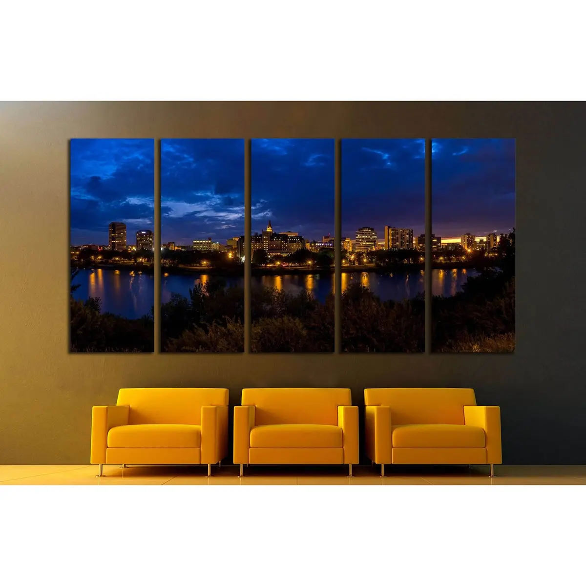 Saskatoon Canada #2210 Premium Ready-to-Hang Canvas Wall Art - Image 3