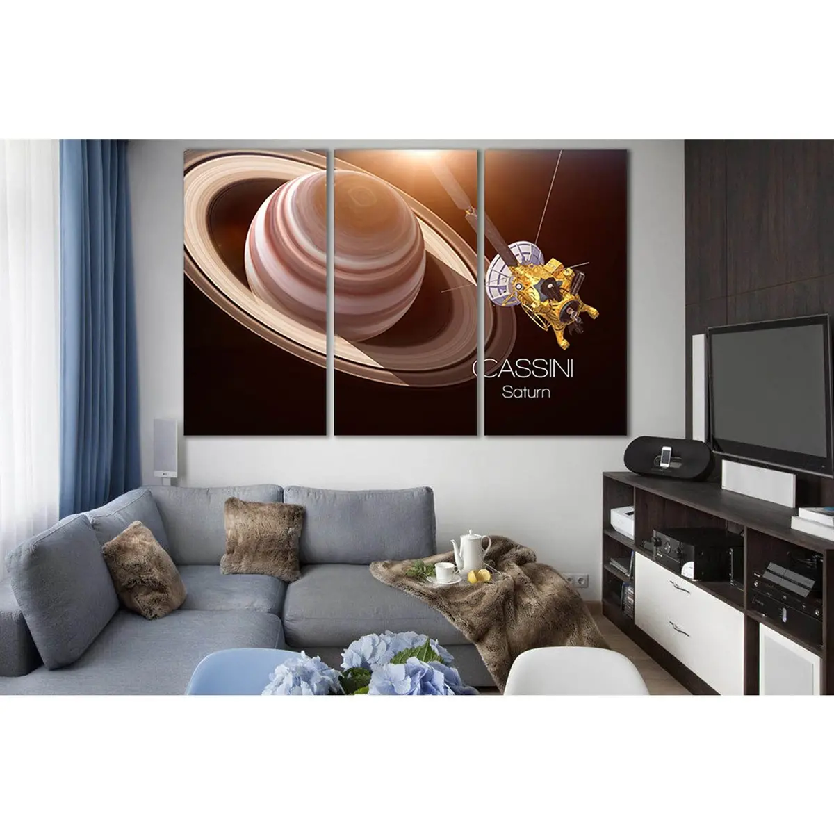 Saturn Artificial Satellite Cassini №Sl965 Ready To Hang Canvas Print 5