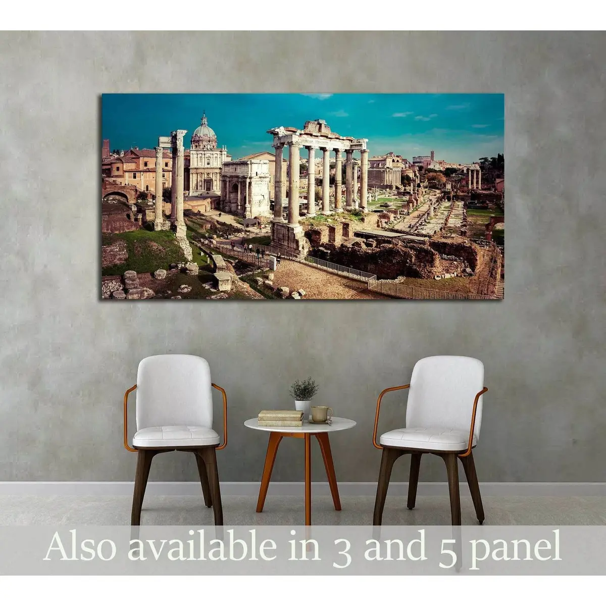 Saturn Temple In Rome, Italy №2905 Ready To Hang Canvas Print 1