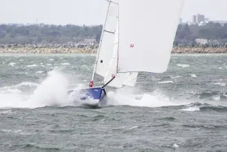 Sb20 Sails - Asymmetric Spinnaker Dark Blue. Hyde Sails 1