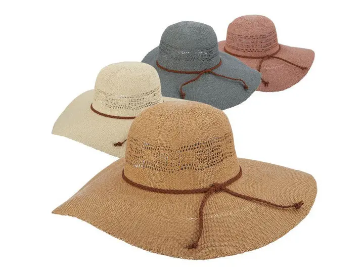Xxb Scala - Dorfman Pacific - Eleonora Floppy Straw Hat - Rose 1