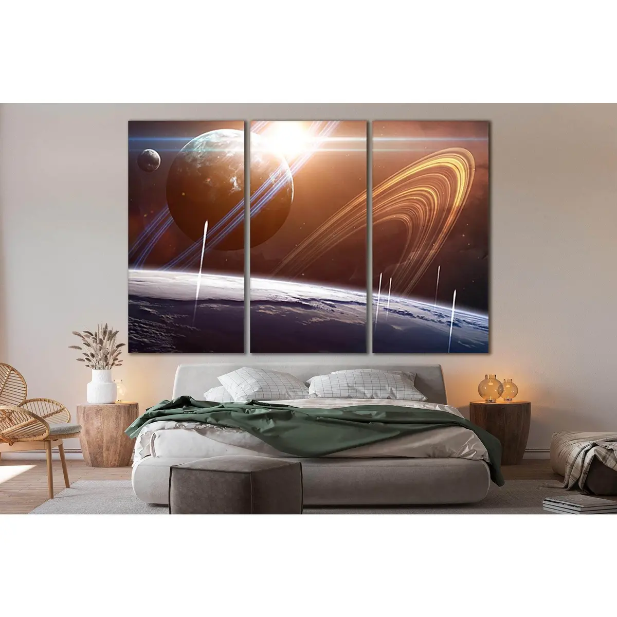 Sci Fi Planets №Sl975 Ready To Hang Canvas Print 5