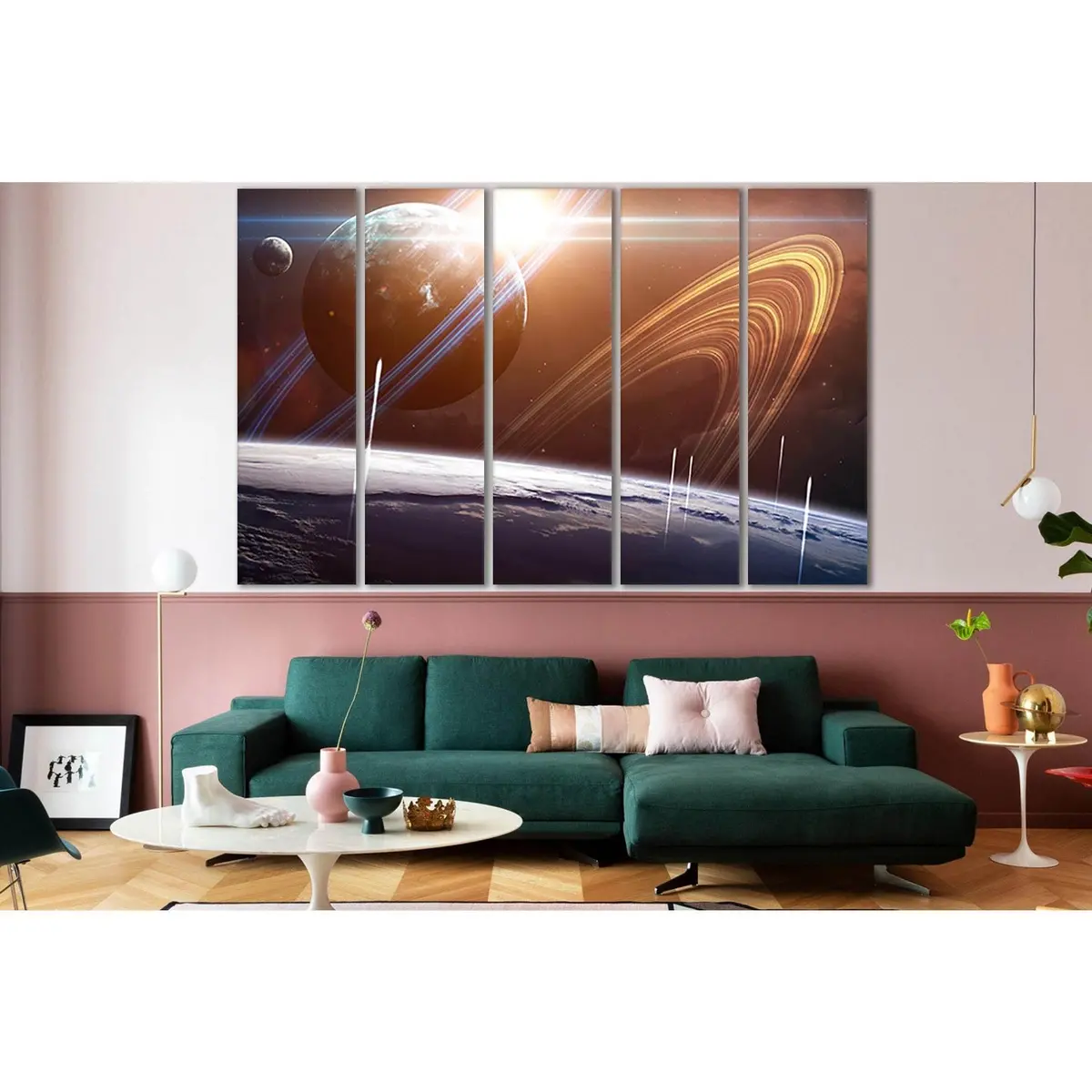 Sci-Fi Planet Canvas Art SL975 – Ready-to-Hang Wall Decor - Image 3