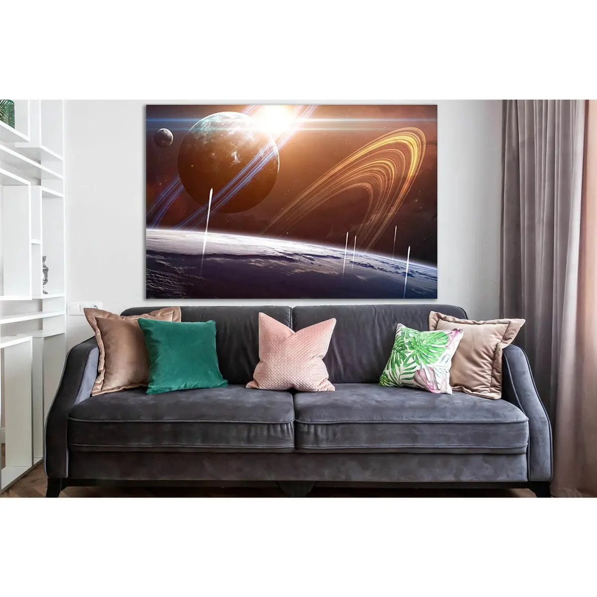 Sci Fi Planets №Sl975 Ready To Hang Canvas Print 1