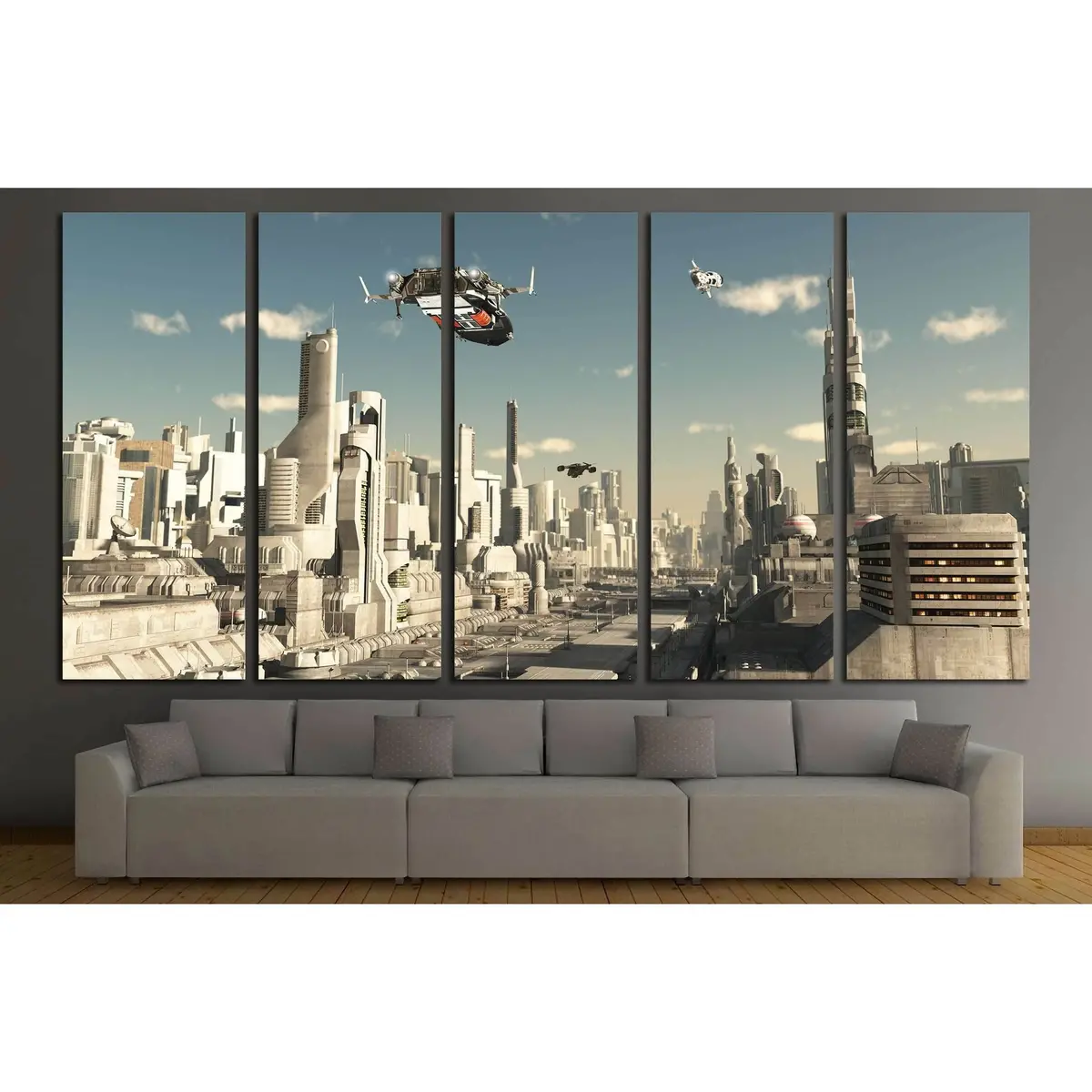 Premium Sci-Fi Illustration #2179 – Ready-to-Hang Canvas Wall Art - Image 3