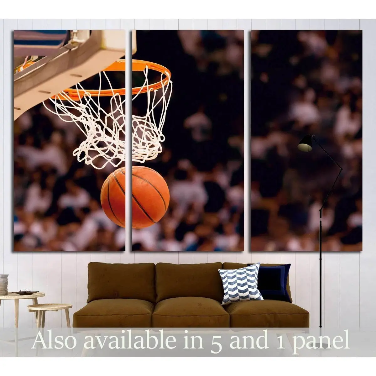 Scoring The Winning Points At A Basketball Game №2125 Ready To Hang Canvas Print 5