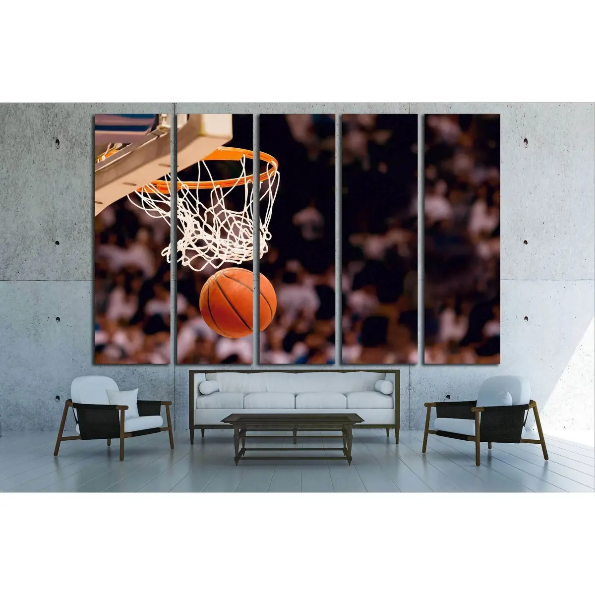 Basketball Winning Moment Canvas Art Print №2125 - Image 3