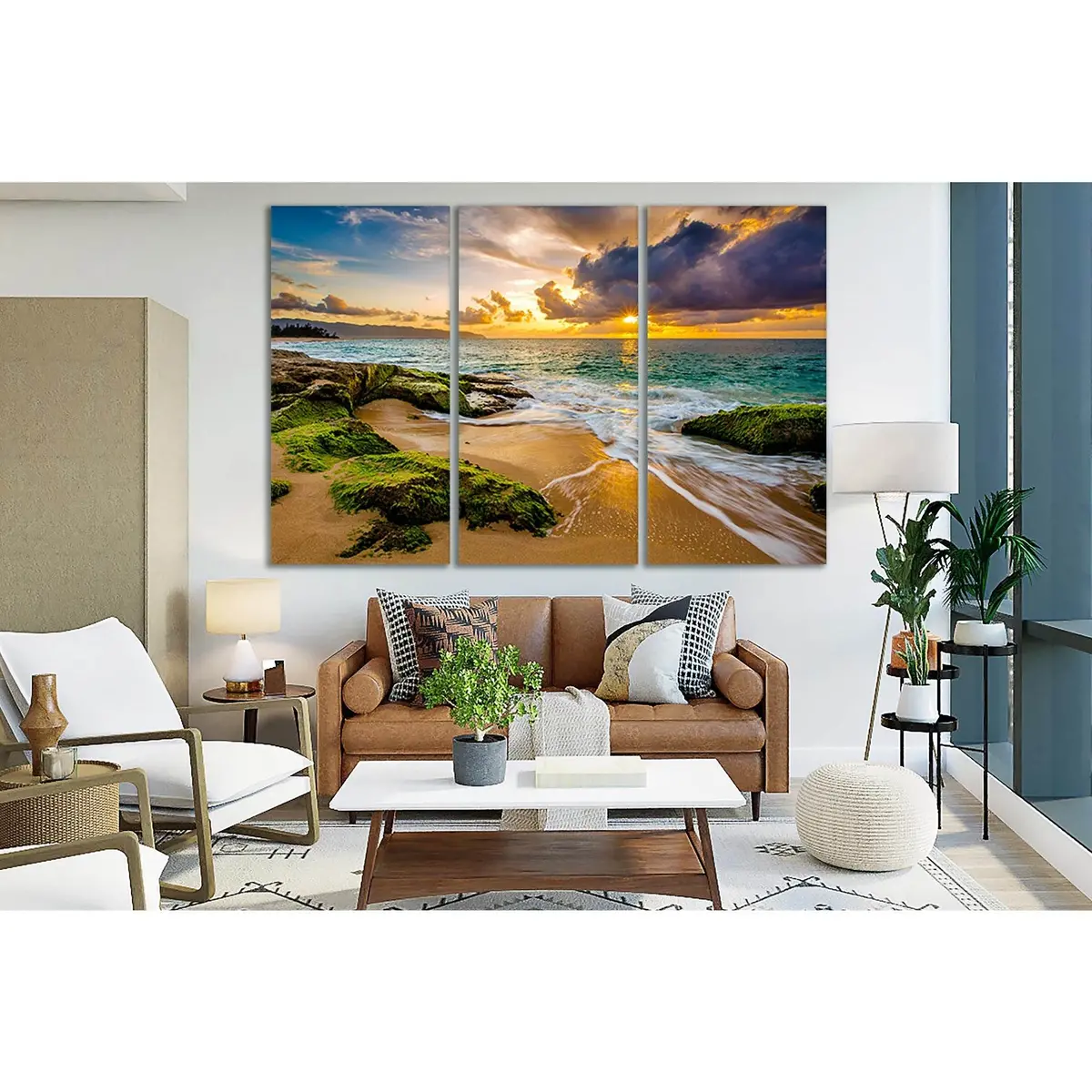 Sea And Colorful Sunset №Sl291 Ready To Hang Canvas Print 5