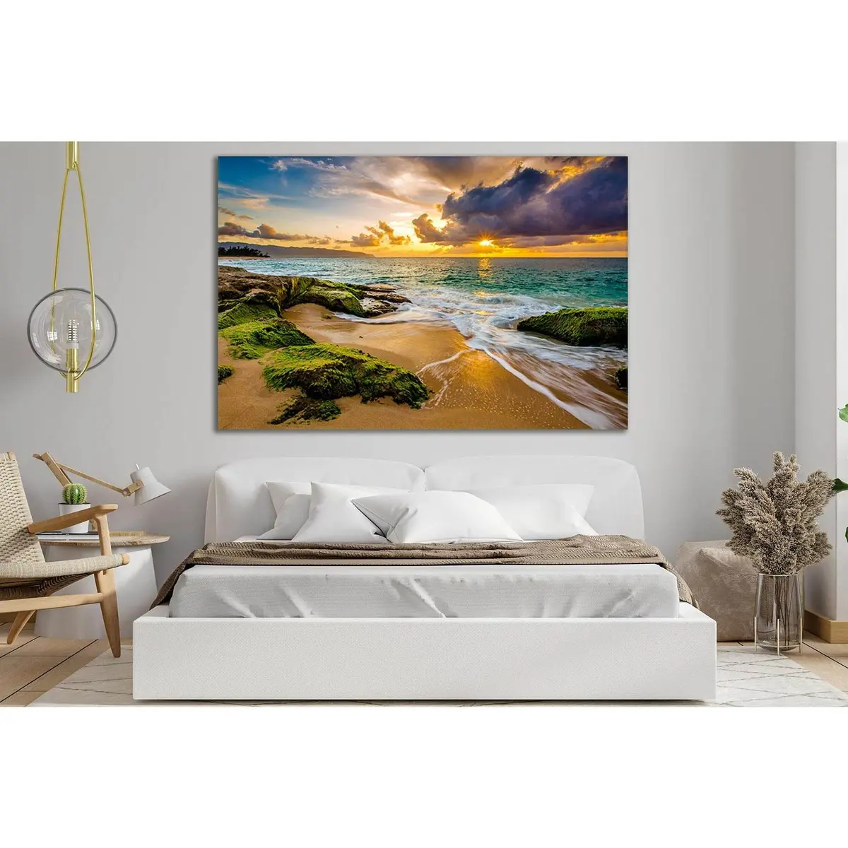 Sea And Colorful Sunset №Sl291 Ready To Hang Canvas Print 2