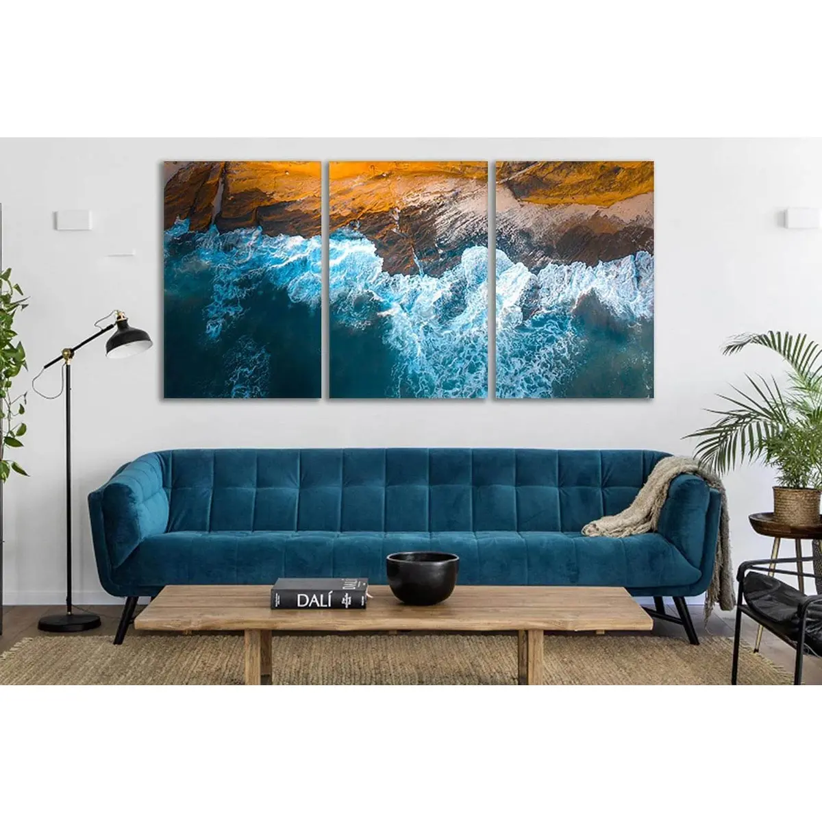 Sea Breaks Into The Stones №Sl43 Ready To Hang Canvas Print 5