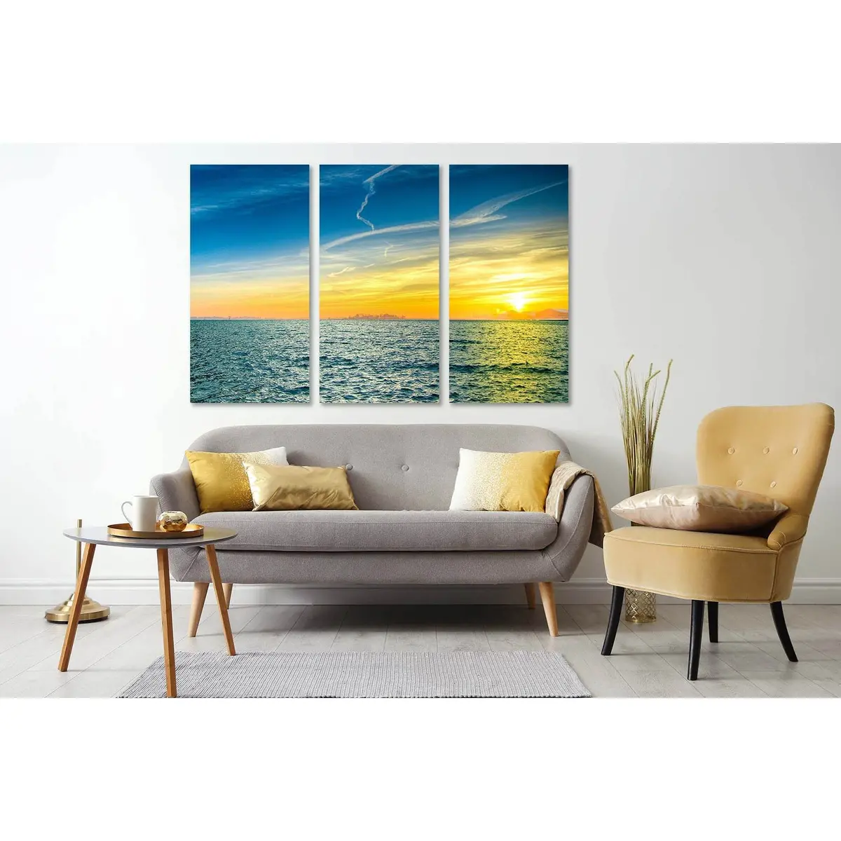 Sea Channel At Sunrise №D1236 Ready To Hang Canvas Print 5