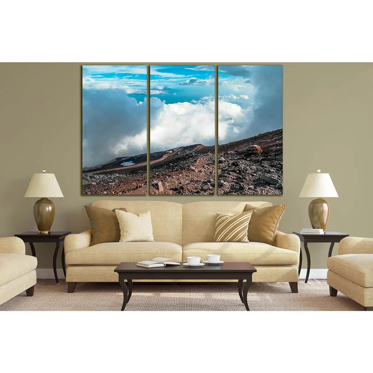 Sea View From The Mountain №Sl169 Ready To Hang Canvas Print 5