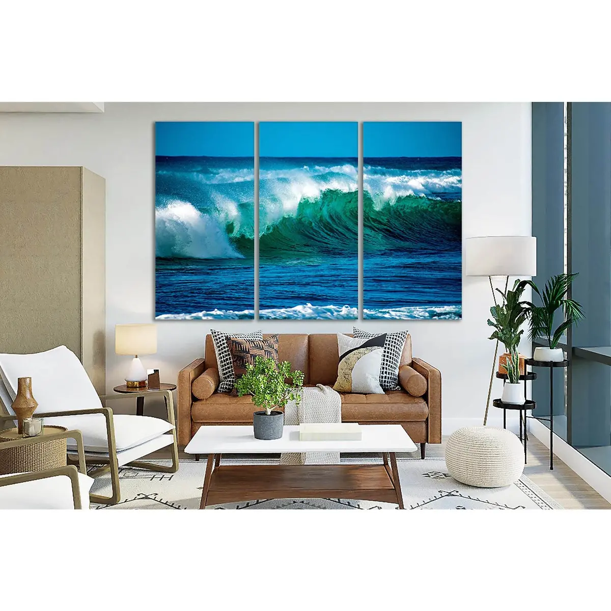 Sea Wave Movement №Sl87 Ready To Hang Canvas Print 5