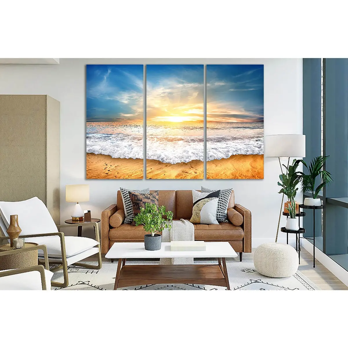 Sea Wave Sky Dawn №Sl226 Ready To Hang Canvas Print 5