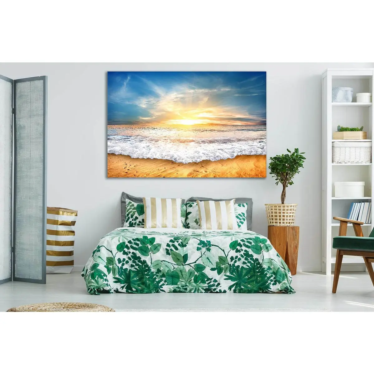 Sea Wave Sky Dawn №Sl226 Ready To Hang Canvas Print 2