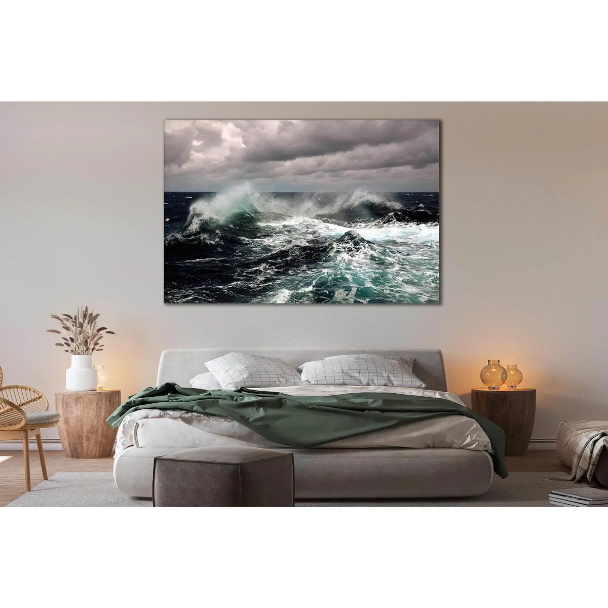 Sea Wave №Sl52 Ready To Hang Canvas Print 1