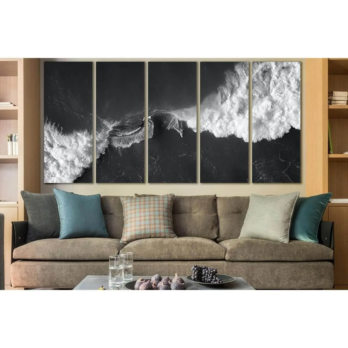 Ocean Wave Surfing Canvas Art №SL851 – Premium Ready-to-Hang Wall Decor