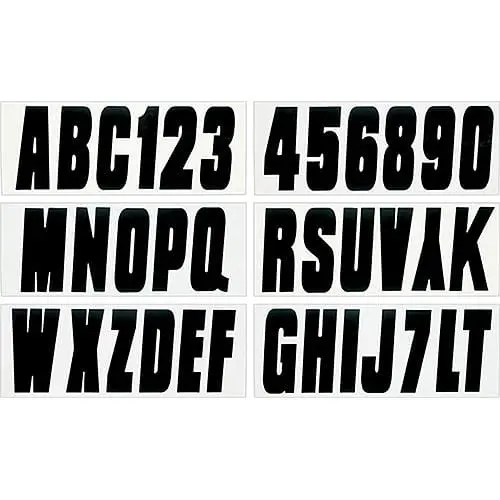 Seachoice 3" High-Vis Reflective Letters & Numbers Decals - 144 Pc. 1