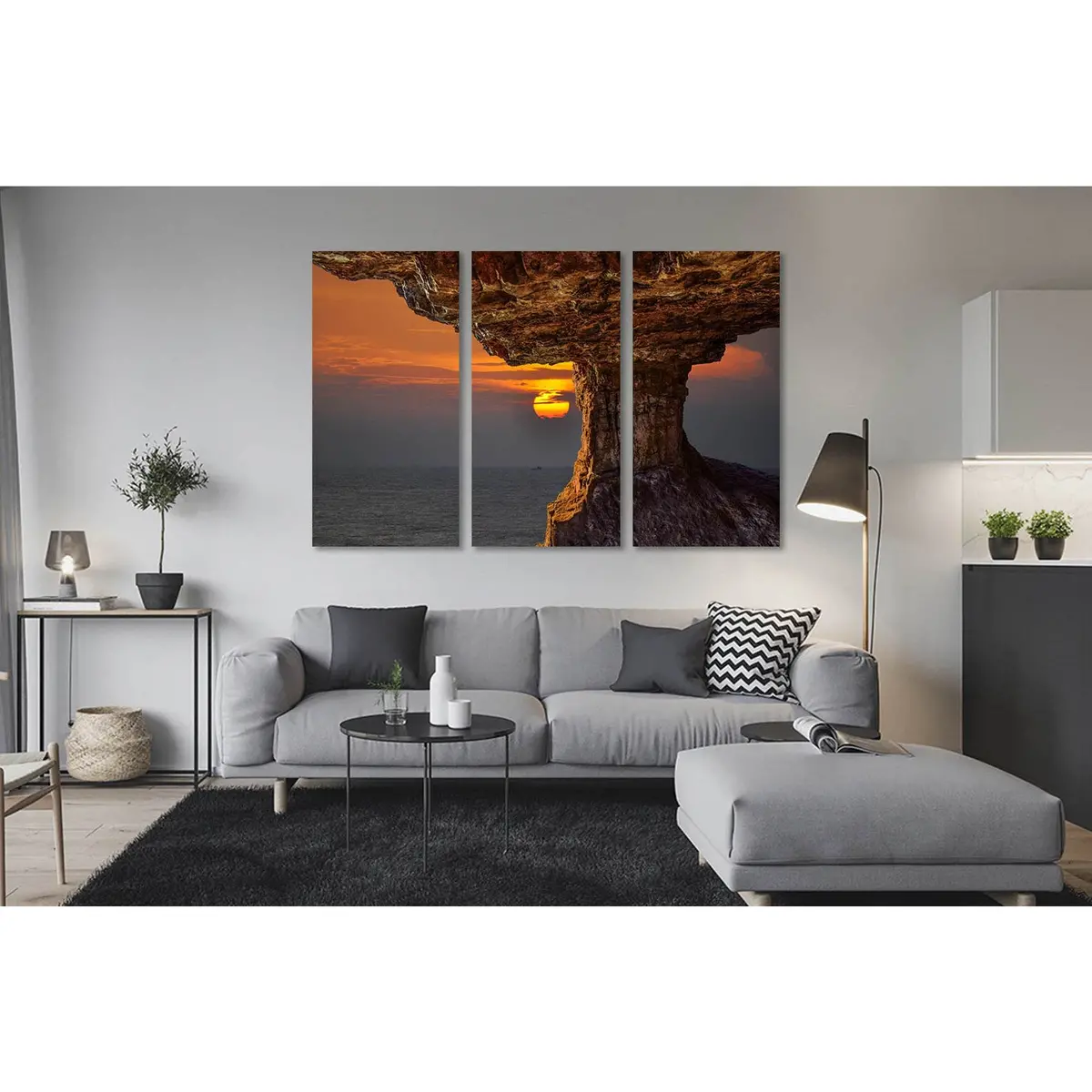 Seascape With Rocks №D1216 Ready To Hang Canvas Print 5