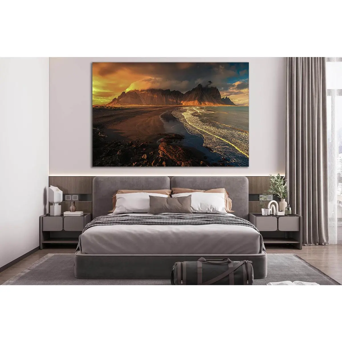 Seashore With Hills №Sl159 Ready To Hang Canvas Print 1