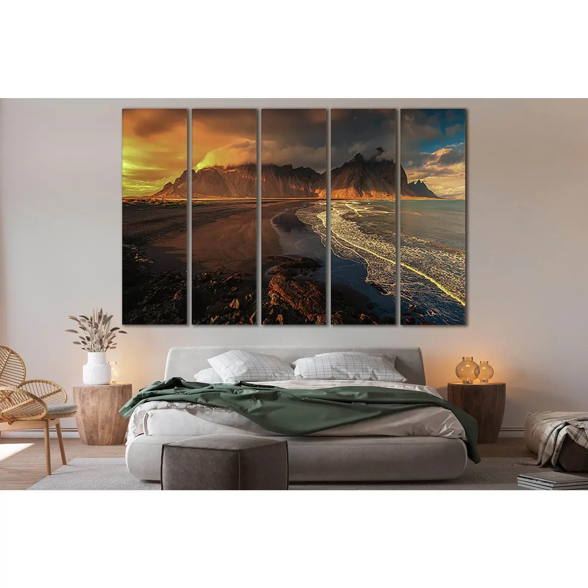 Coastal Hills Canvas Art Print №SL159 – Premium Ready-to-Hang Wall Decor - Image 3